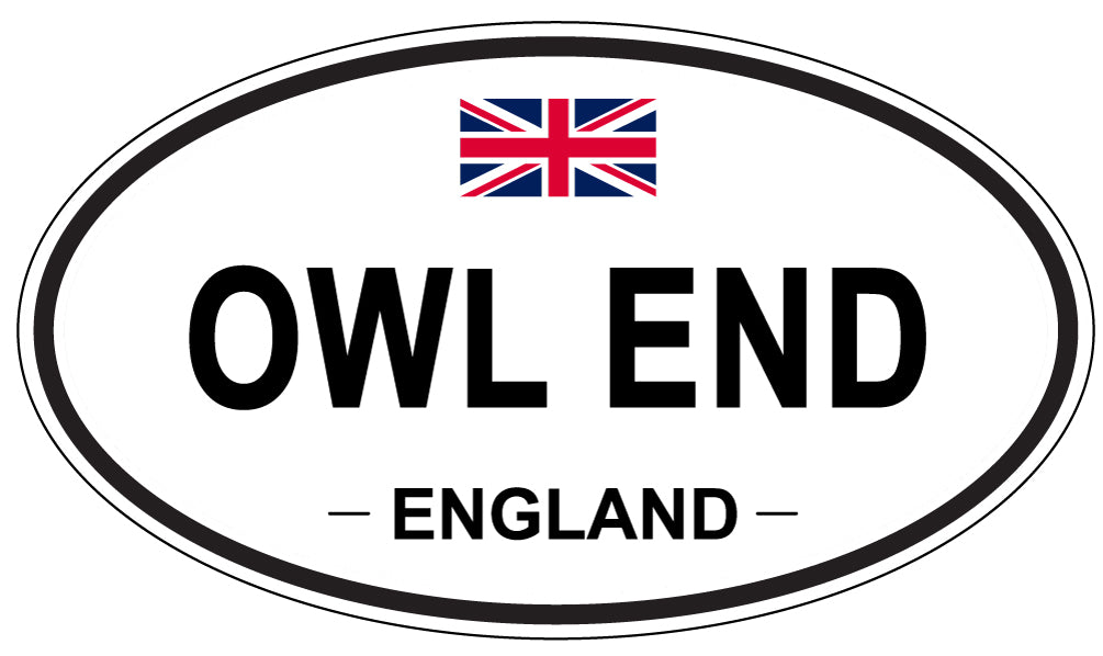 OWL END, England - Oval Magnet