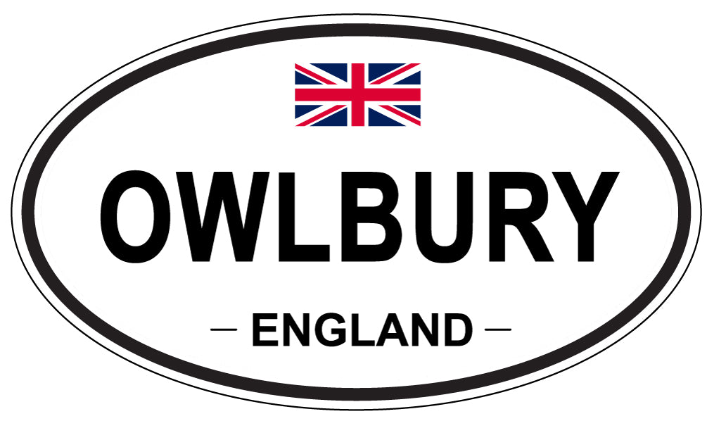 OWLBURY, ENGLAND - Oval Sticker