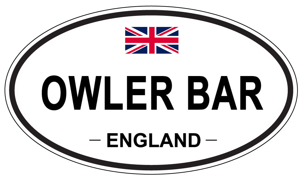 OWLER BAR, England - Oval Magnet
