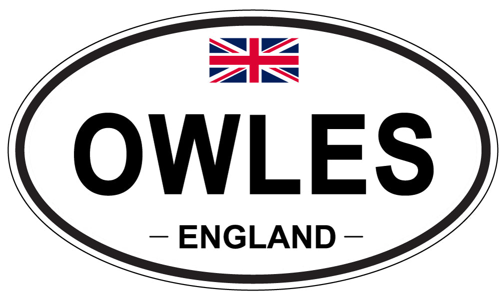 OWLES, England - Oval Magnet