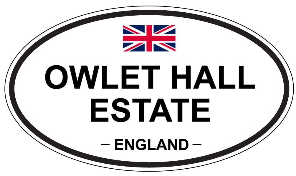 OWLET HALL ESTATE, England - Oval Magnet
