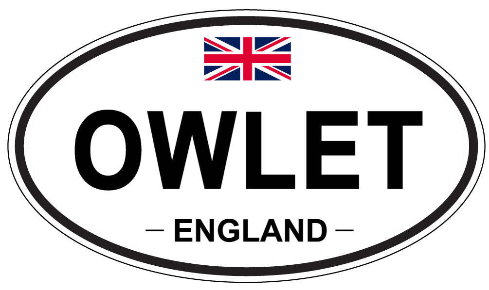 OWLET, ENGLAND - Oval Sticker