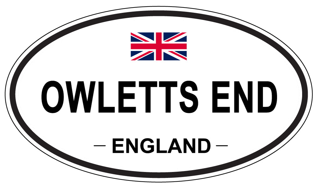 OWLETTS END, England - Oval Magnet