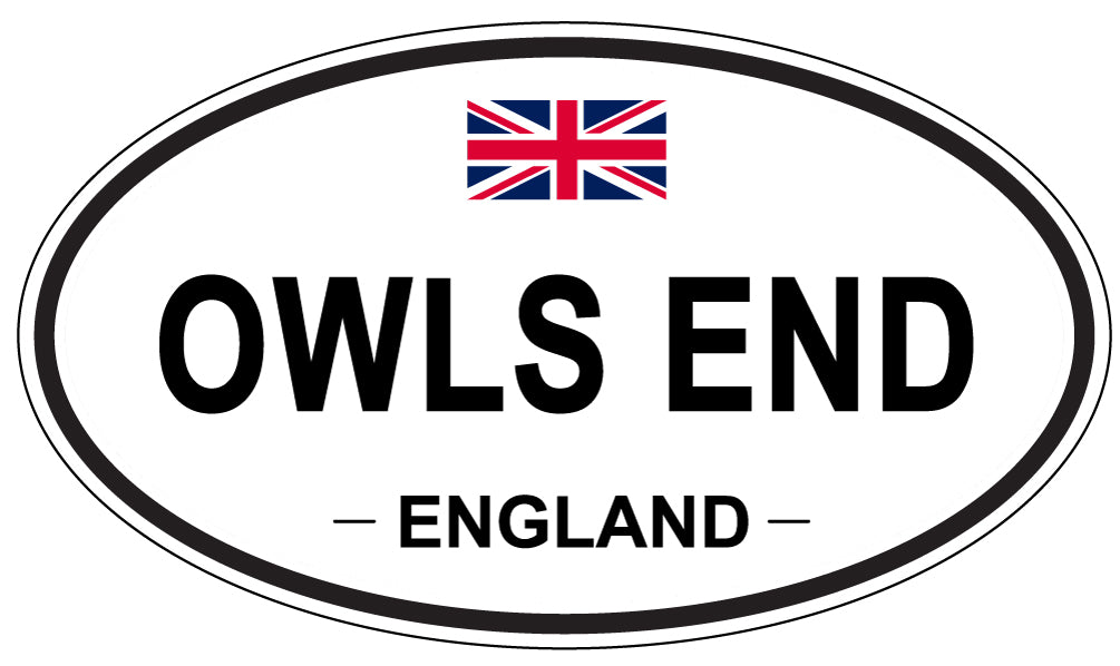 OWLS END, England - Oval Magnet