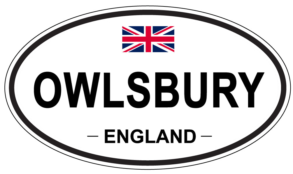 OWLSBURY, ENGLAND - Oval Sticker