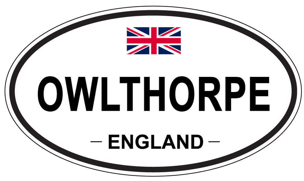 OWLTHORPE, ENGLAND - Oval Sticker