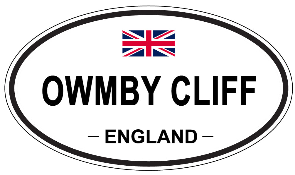 OWMBY CLIFF, ENGLAND - Oval Sticker