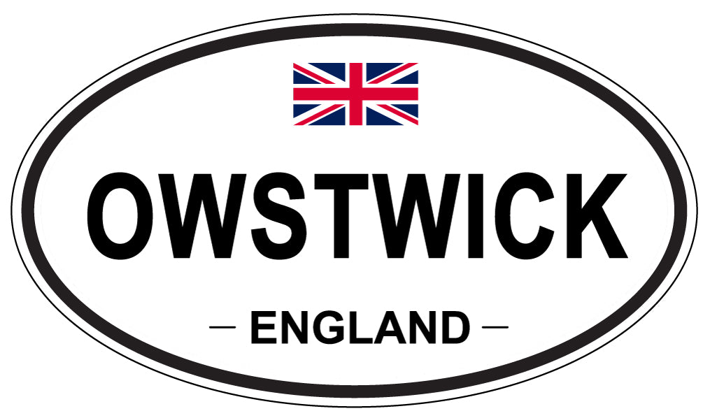 OWSTWICK, ENGLAND - Oval Sticker