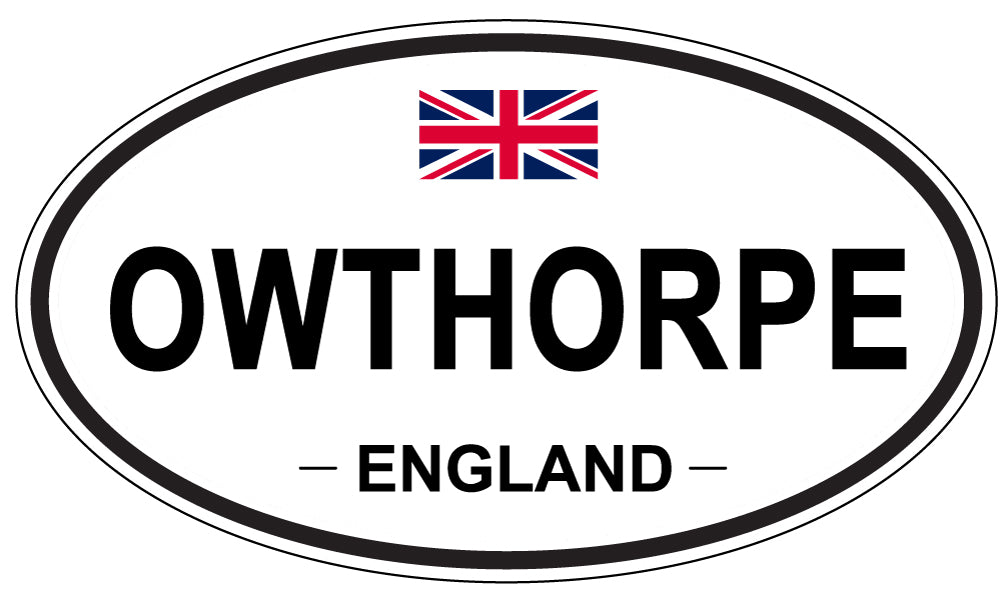OWTHORPE, ENGLAND - Oval Sticker