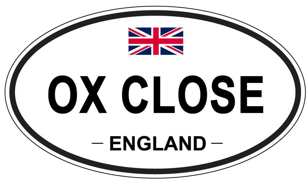 OX CLOSE, England - Oval Magnet
