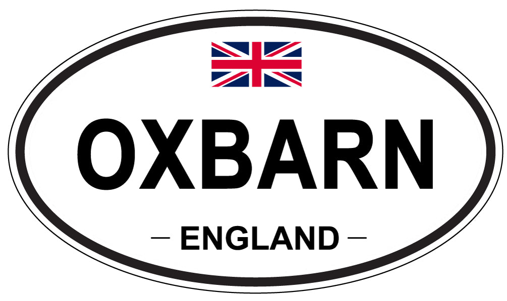 OXBARN, England - Oval Magnet
