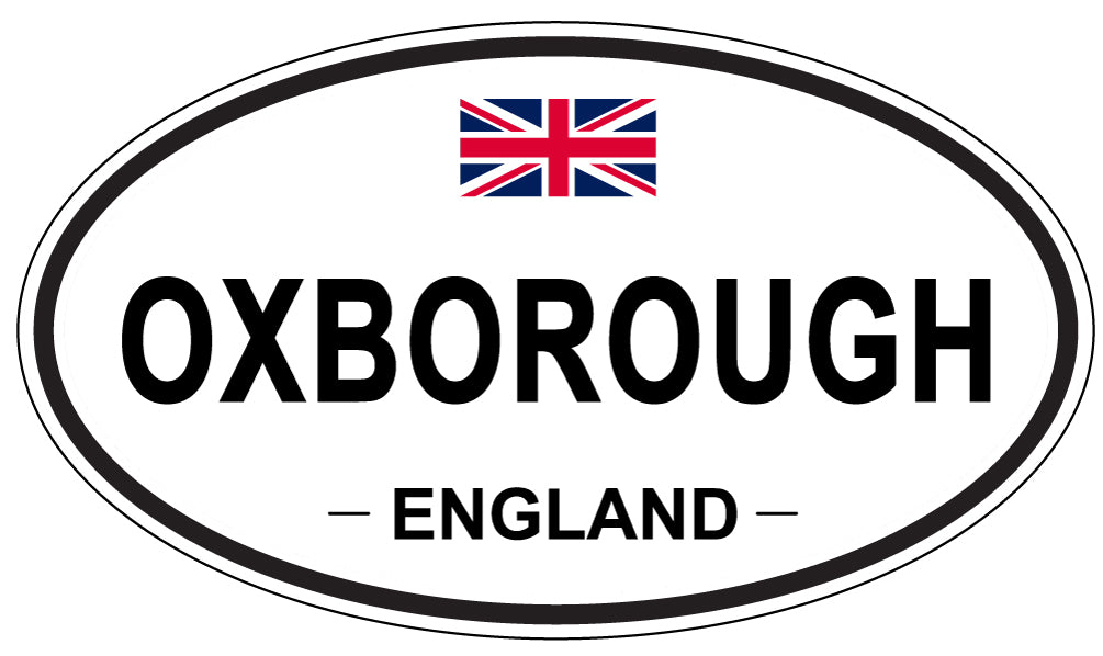 OXBOROUGH, ENGLAND - Oval Sticker