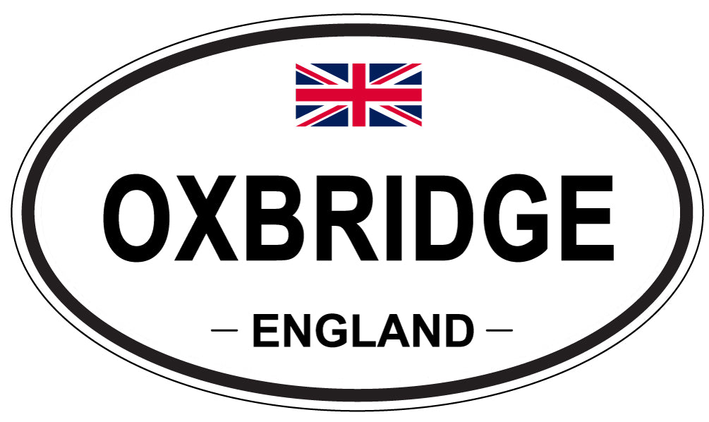 OXBRIDGE, ENGLAND - Oval Sticker