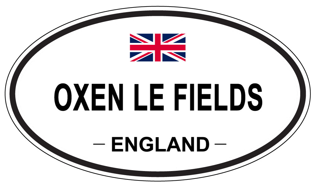 OXEN LE FIELDS, England - Oval Magnet