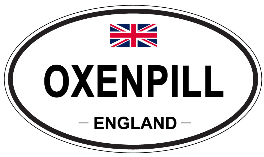 OXENPILL, ENGLAND - Oval Sticker