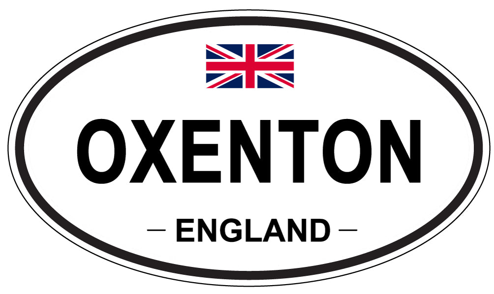 OXENTON, ENGLAND - Oval Sticker