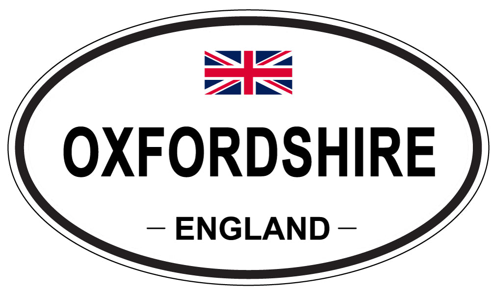 OXFORDSHIRE, ENGLAND - Oval Sticker