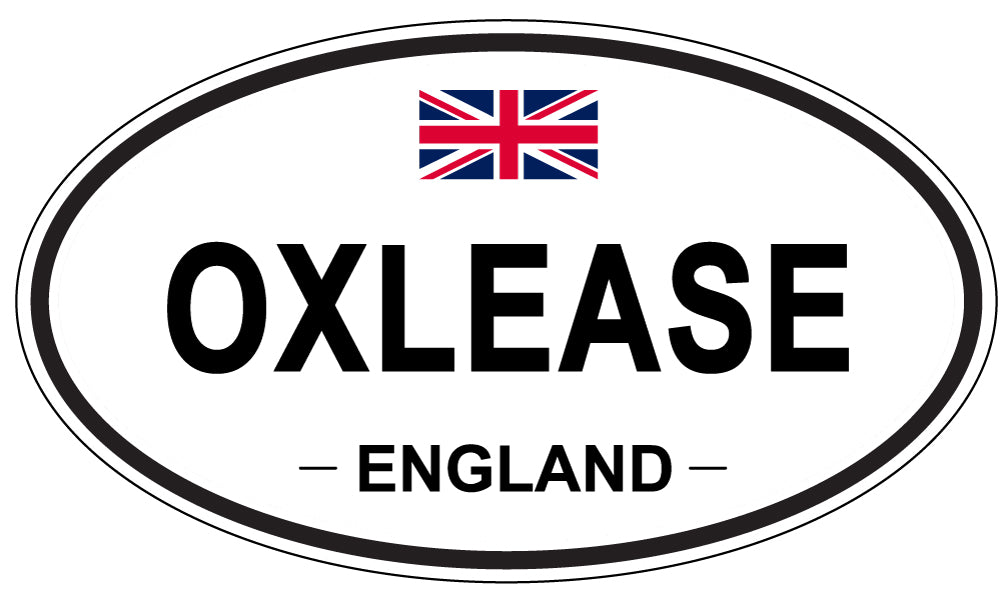 OXLEASE, ENGLAND - Oval Sticker