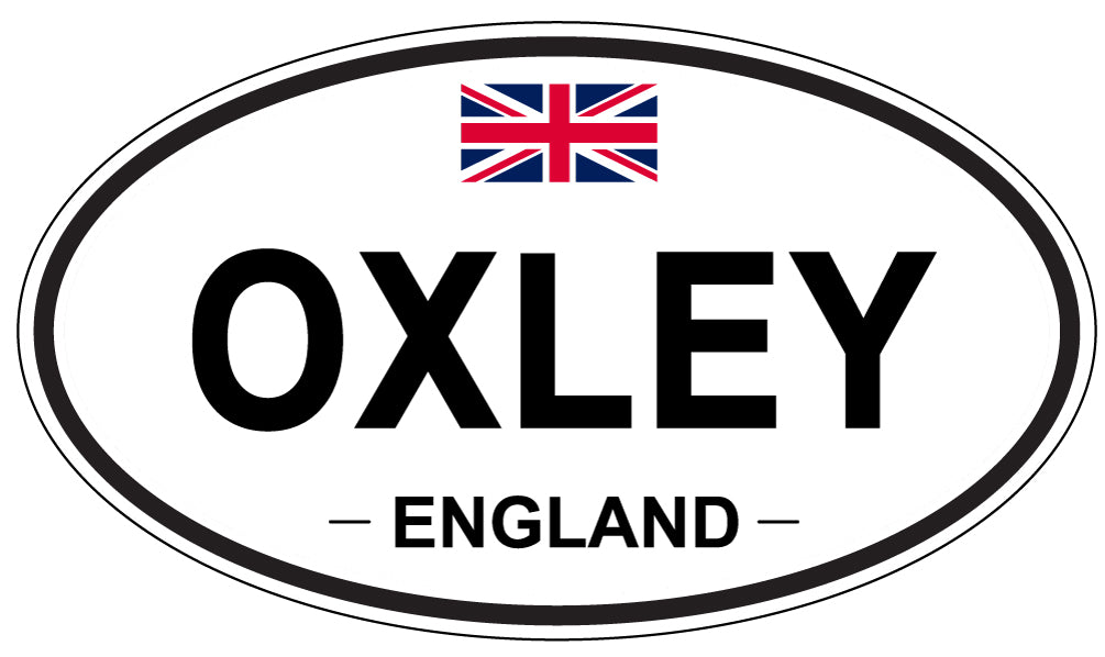 OXLEY, ENGLAND - Oval Sticker
