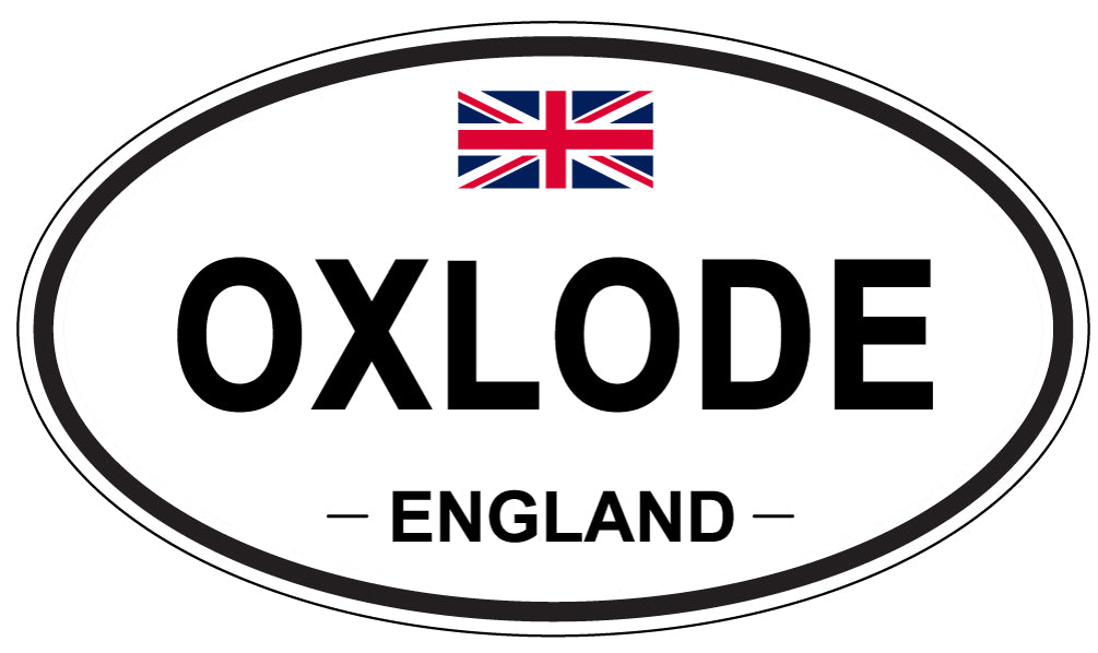 OXLODE, ENGLAND - Oval Sticker