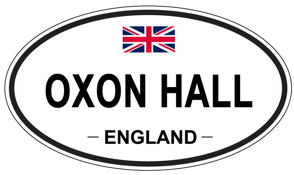 OXON HALL, ENGLAND - Oval Sticker