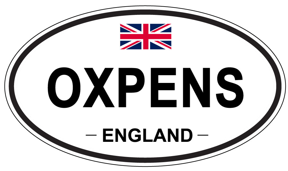 OXPENS, ENGLAND - Oval Sticker