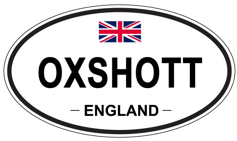 OXSHOTT, ENGLAND - Oval Sticker