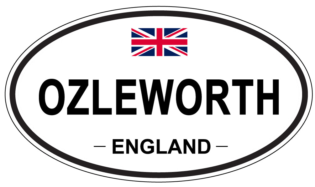 OZLEWORTH, ENGLAND - Oval Sticker