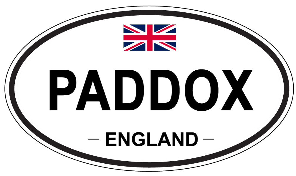 PADDOX, ENGLAND - Oval Sticker