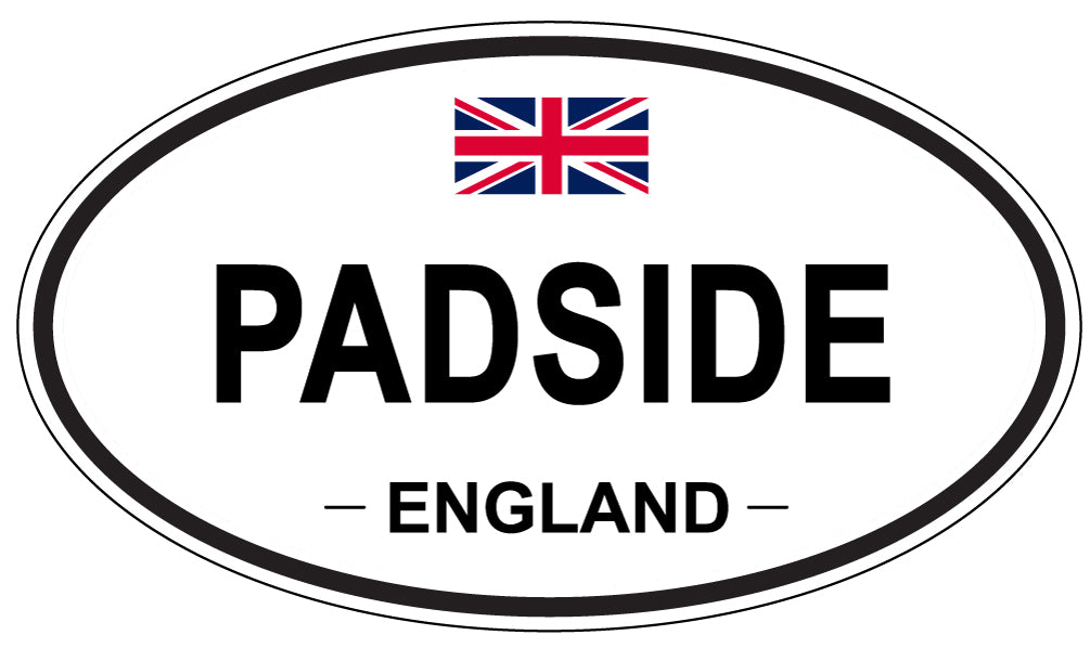 PADSIDE, ENGLAND - Oval Sticker