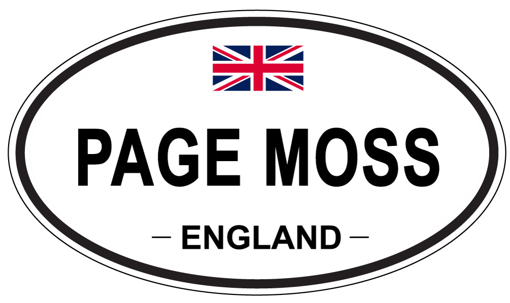 PAGE MOSS, England - Oval Magnet