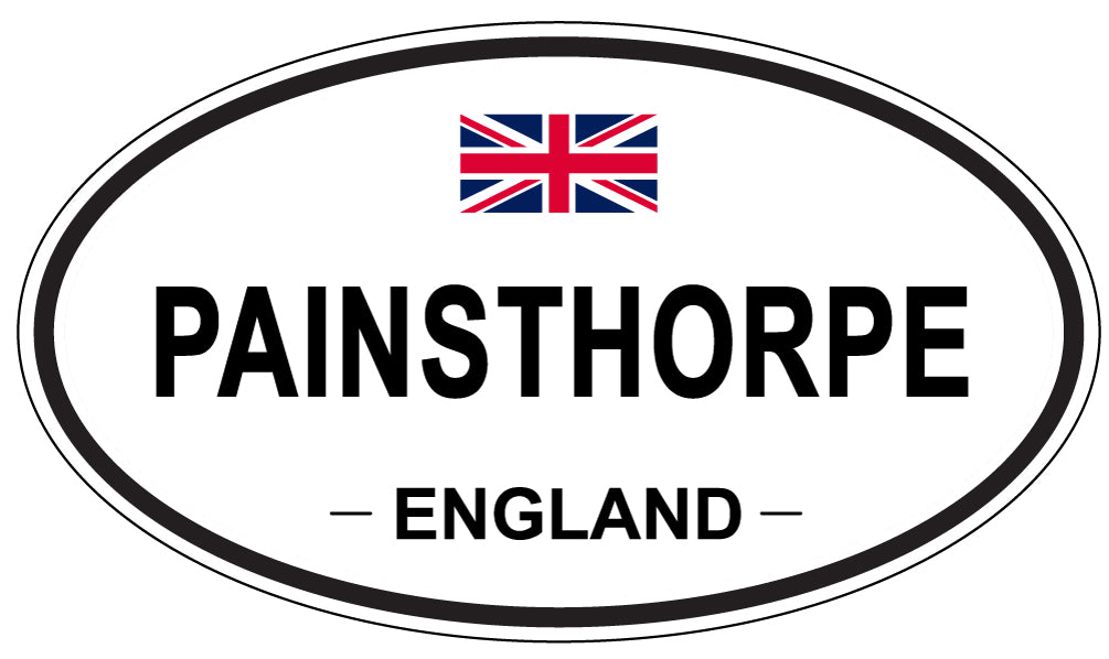 PAINSTHORPE, ENGLAND - Oval Sticker