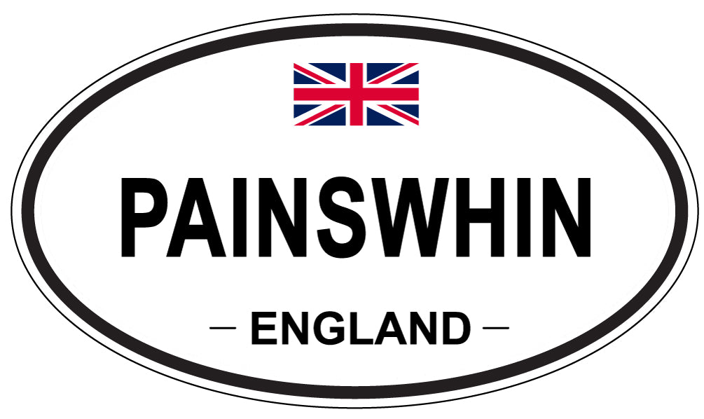PAINSWHIN, England - Oval Magnet