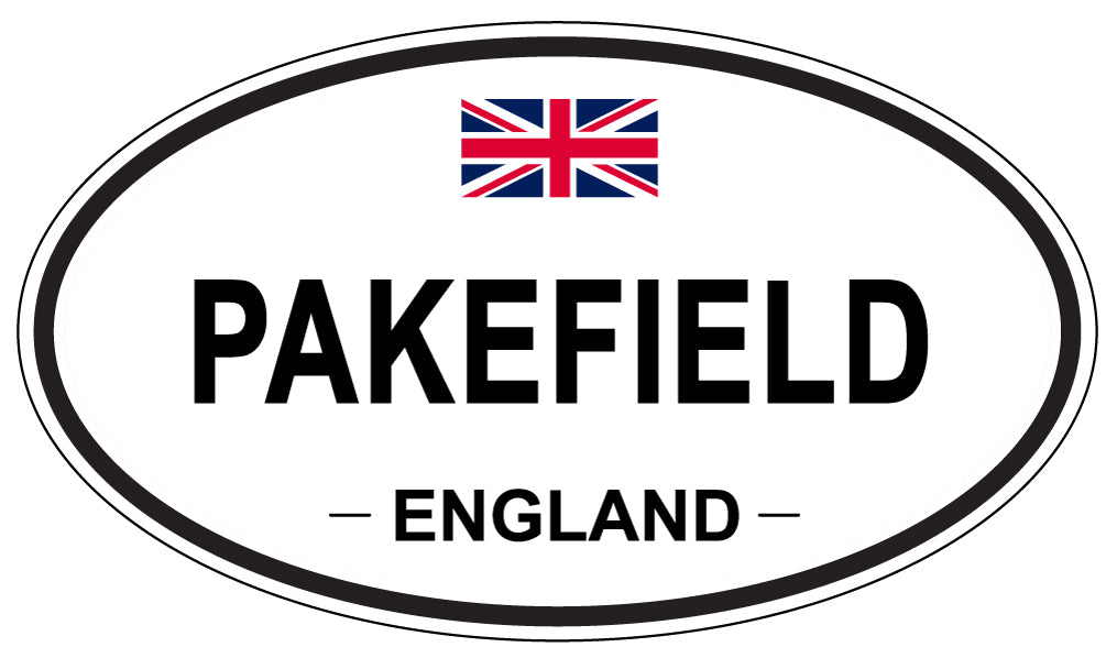 PAKEFIELD, ENGLAND - Oval Sticker