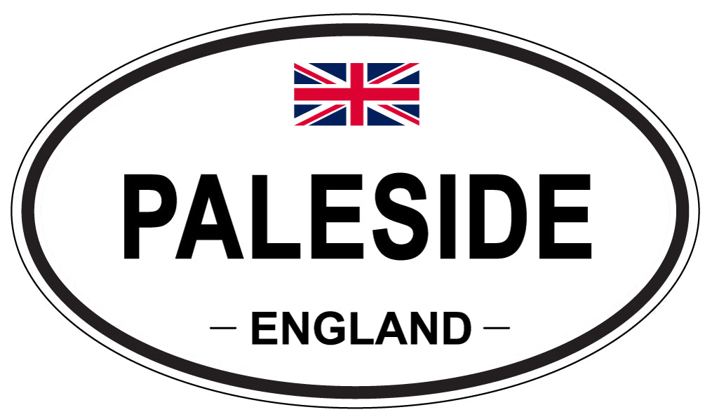PALESIDE, ENGLAND - Oval Sticker