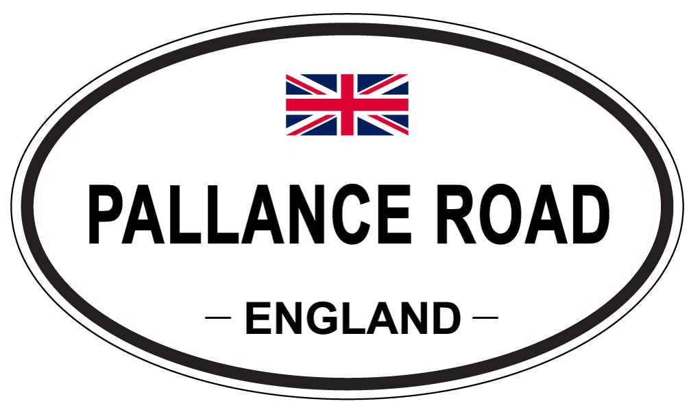 PALLANCE ROAD, England - Oval Magnet
