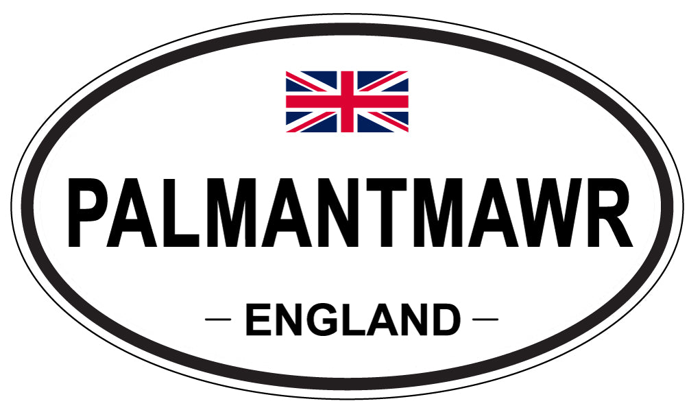 PALMANTMAWR, England - Oval Magnet