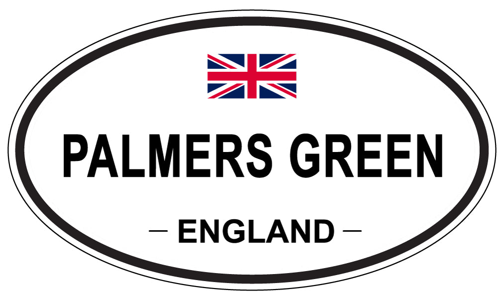 PALMERS GREEN, ENGLAND - Oval Sticker