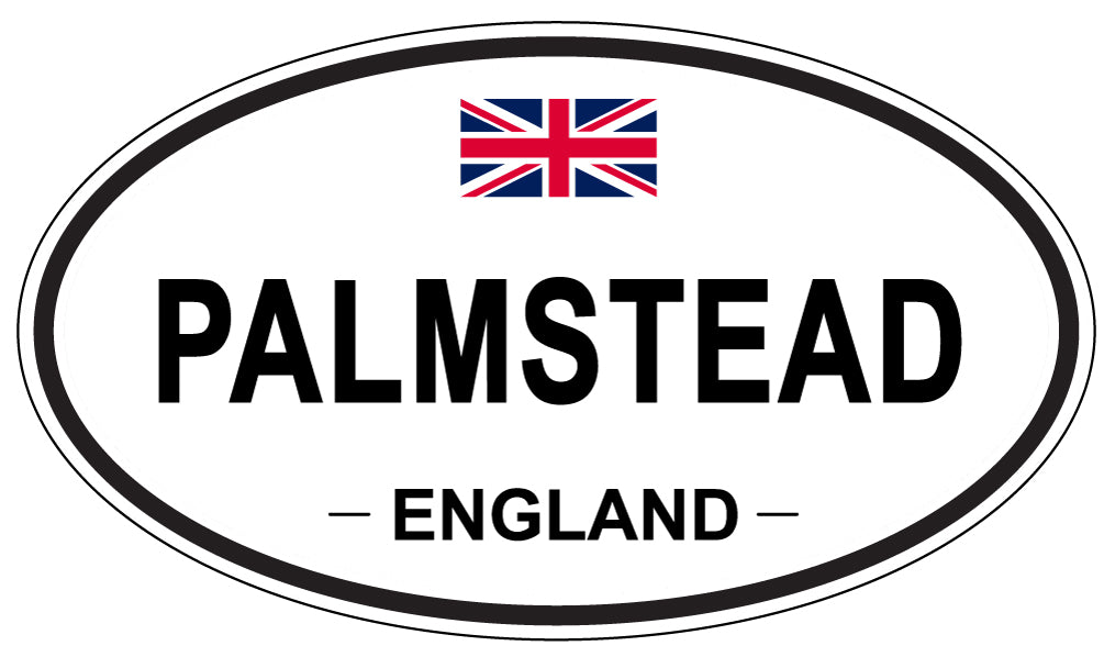 PALMSTEAD, ENGLAND - Oval Sticker