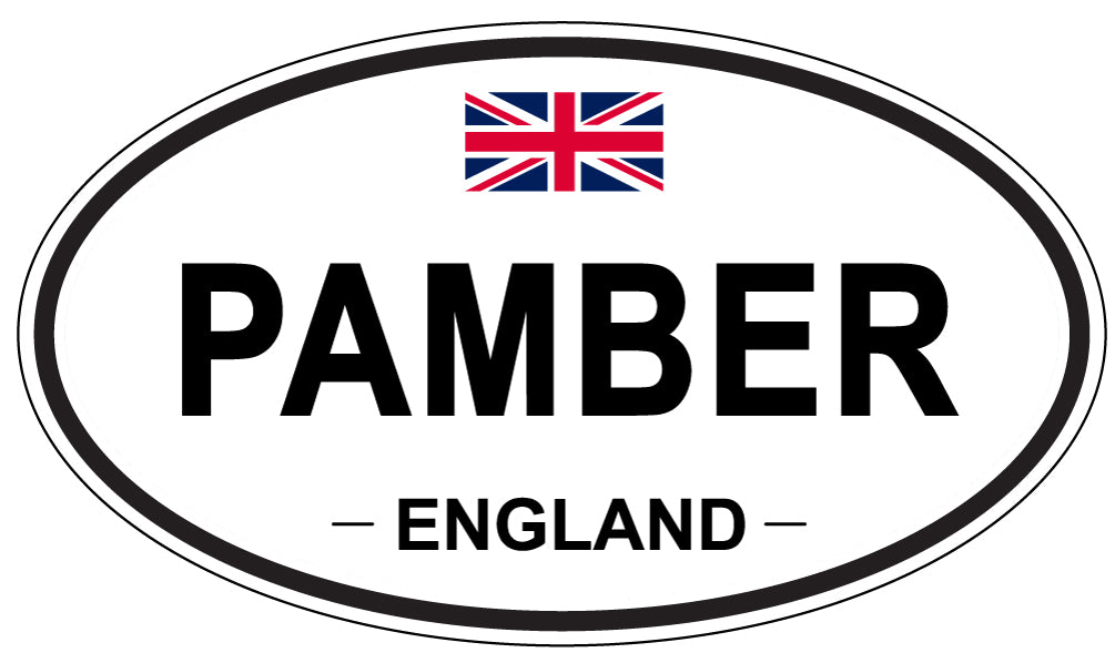 PAMBER, England - Oval Magnet