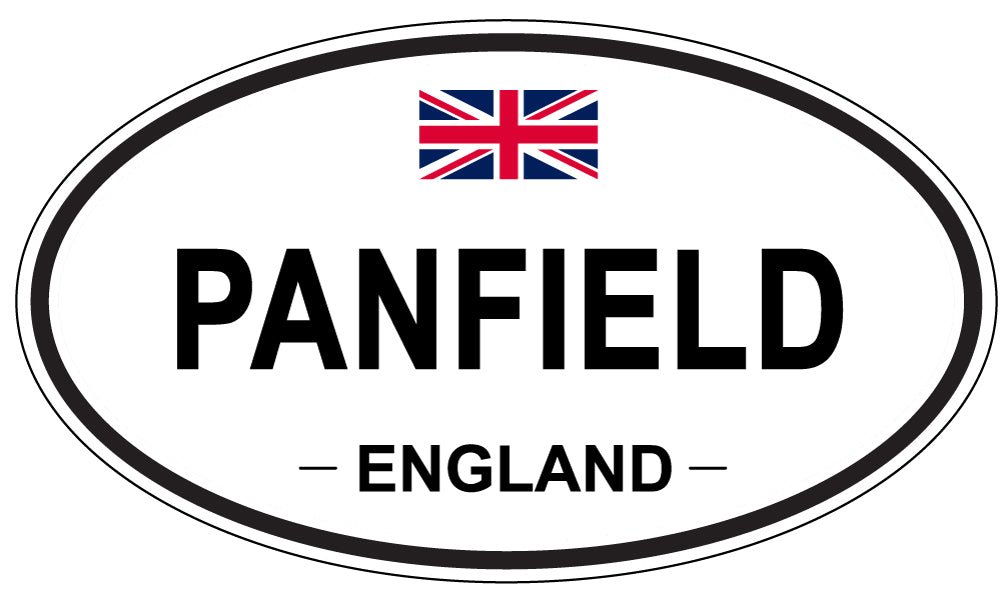 PANFIELD, ENGLAND - Oval Sticker