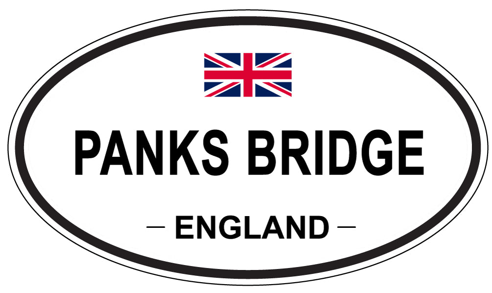 PANKS BRIDGE, ENGLAND - Oval Sticker