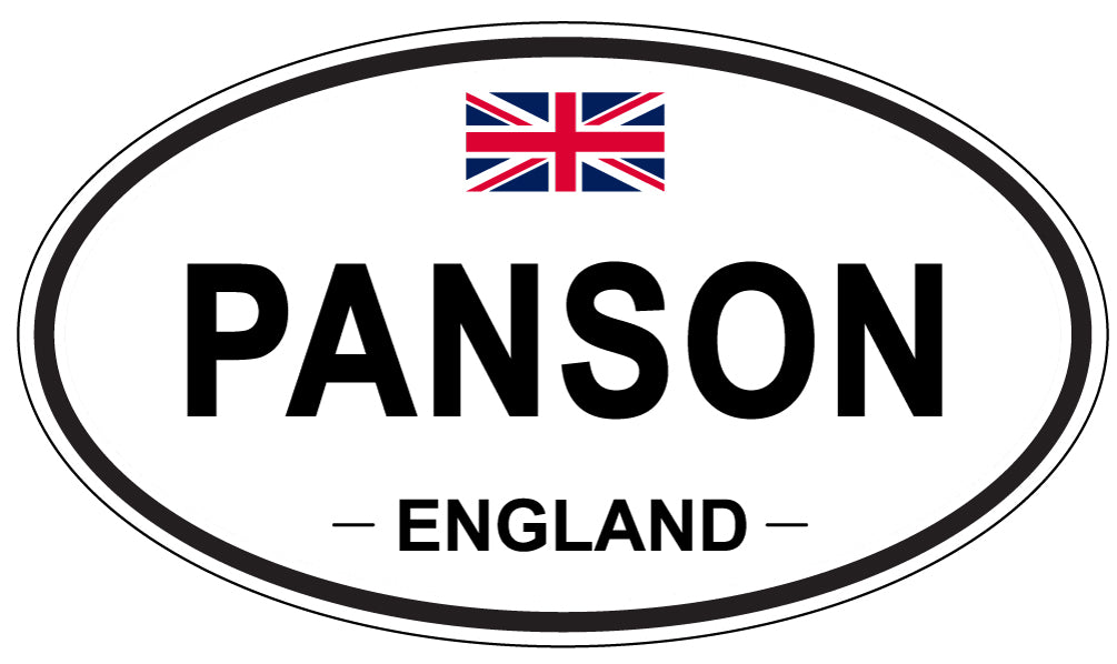 PANSON, England - Oval Magnet