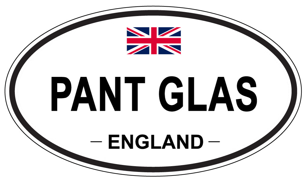 PANT GLAS, England - Oval Magnet