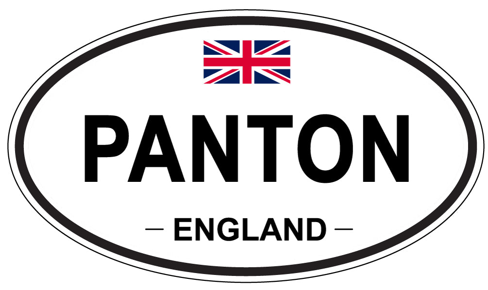 PANTON, ENGLAND - Oval Sticker