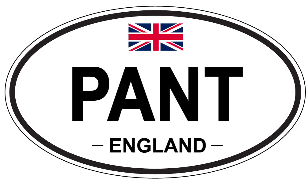 PANT, England - Oval Magnet