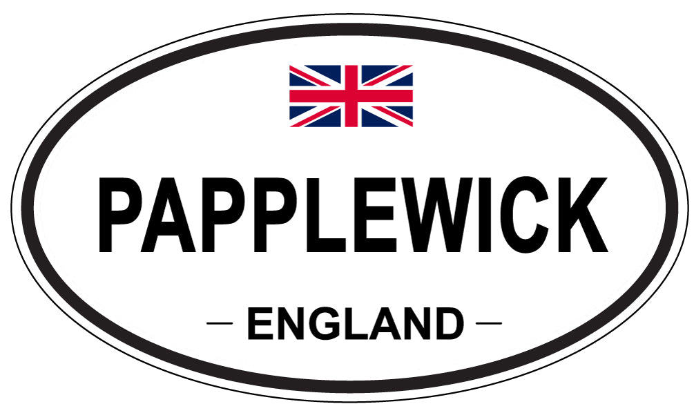 PAPPLEWICK, ENGLAND - Oval Sticker
