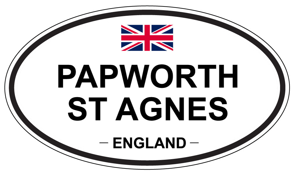 PAPWORTH ST AGNES, England - Oval Magnet