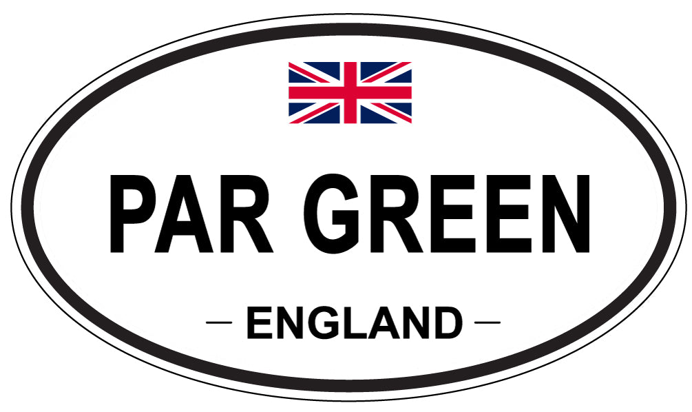 PAR GREEN, England - Oval Magnet