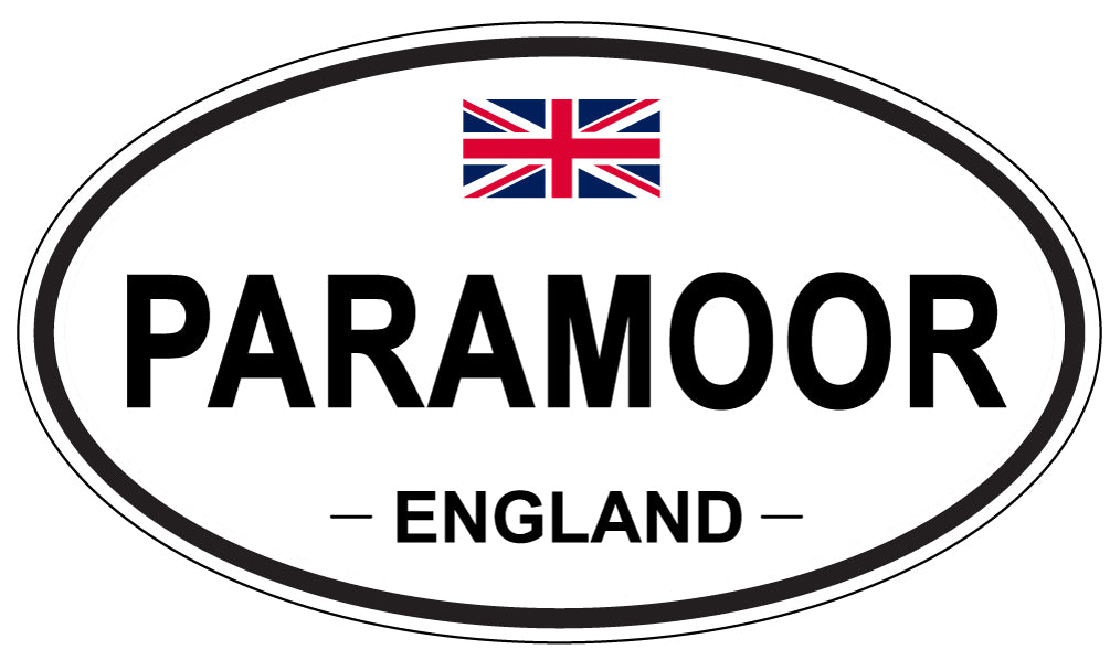 PARAMOOR, ENGLAND - Oval Sticker